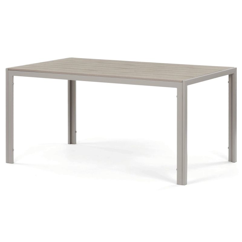 Záhradný stôl 150x89cm, kov, polywood, béžový, AZT-S1215 CRM