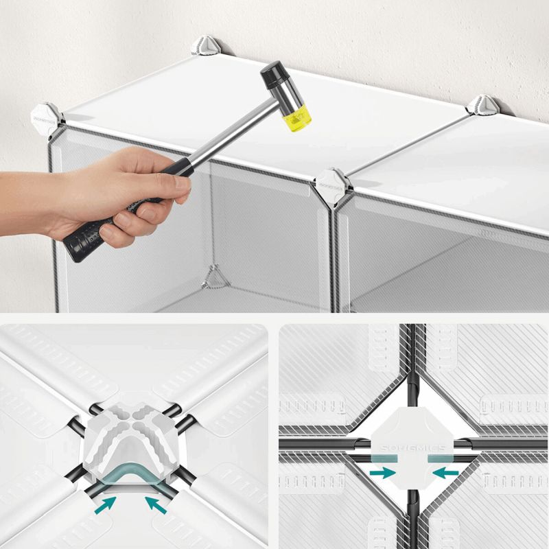 Botník, 83cm, plast, biely, ABO-E1033 WT