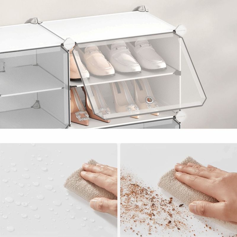 Botník, 83cm, plast, biely, ABO-E1033 WT