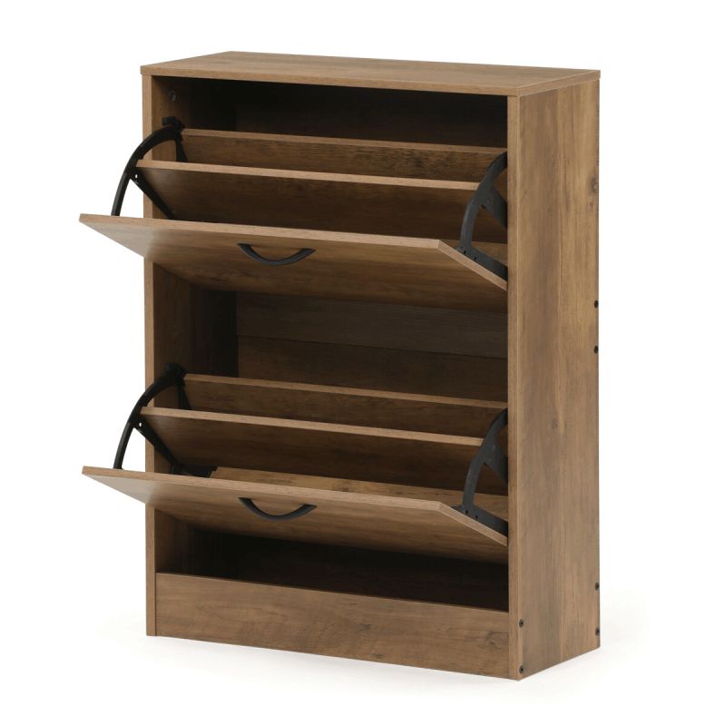 Botník, 60cm, MDF, hnedý, ABO-G1014 ELM