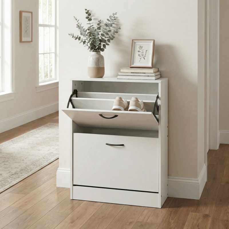 Botník, 60cm, MDF, biely, ABO-G1014 WT