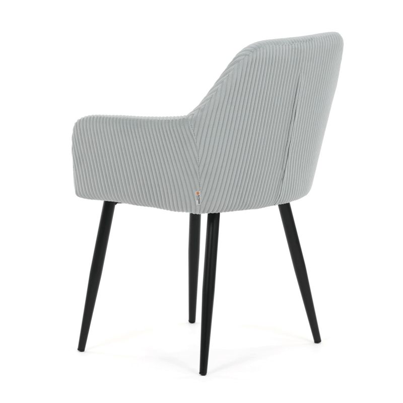 Jedálenská stolička, modrá, menčestrová látka, DCH-V4009 BLUE6