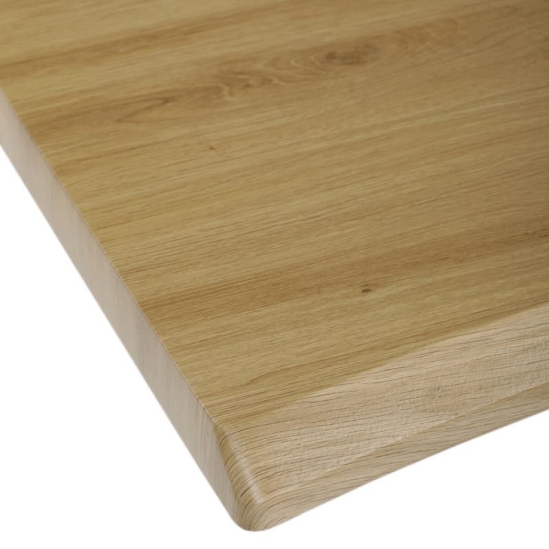 Jedálenský stôl 180x90cm, MDF divoký dub, kov čierny, HT-F4318 OAK