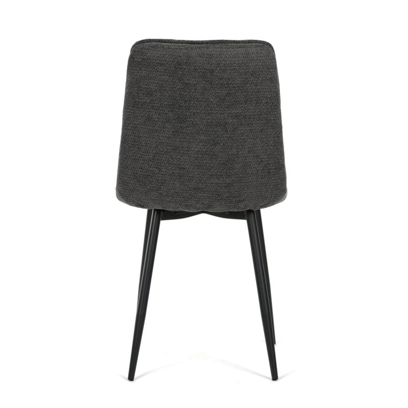 Jedálenská stolička, sivá, látka, CT-G2048 GREY2
