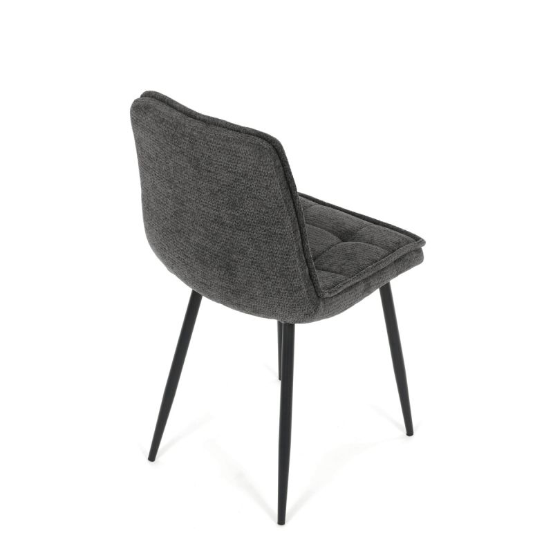 Jedálenská stolička, sivá, látka, CT-G2048 GREY2