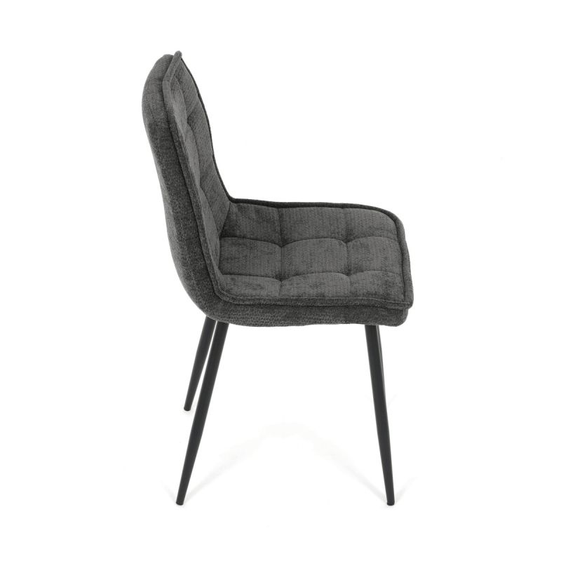 Jedálenská stolička, sivá, látka, CT-G2048 GREY2