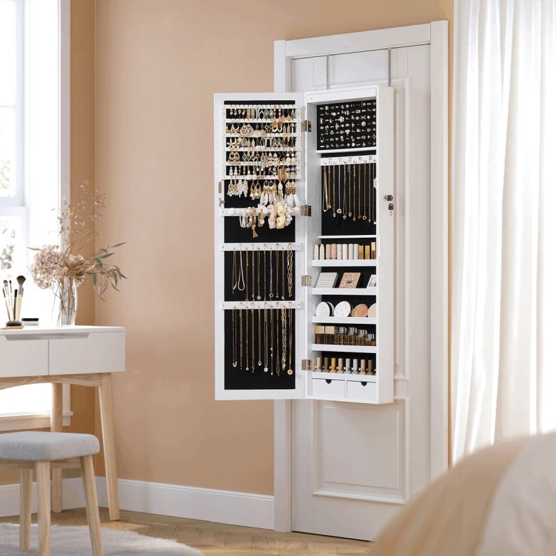 Zrkadlo 37x120cm, MDF biela, AZR-E1193 WT