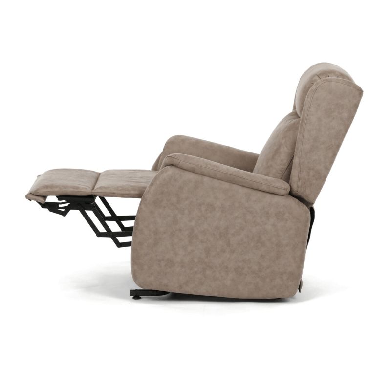 Polohovacie kreslo, elektrické, béžová látka vintage, 150kg, TV-L8902 LAN3