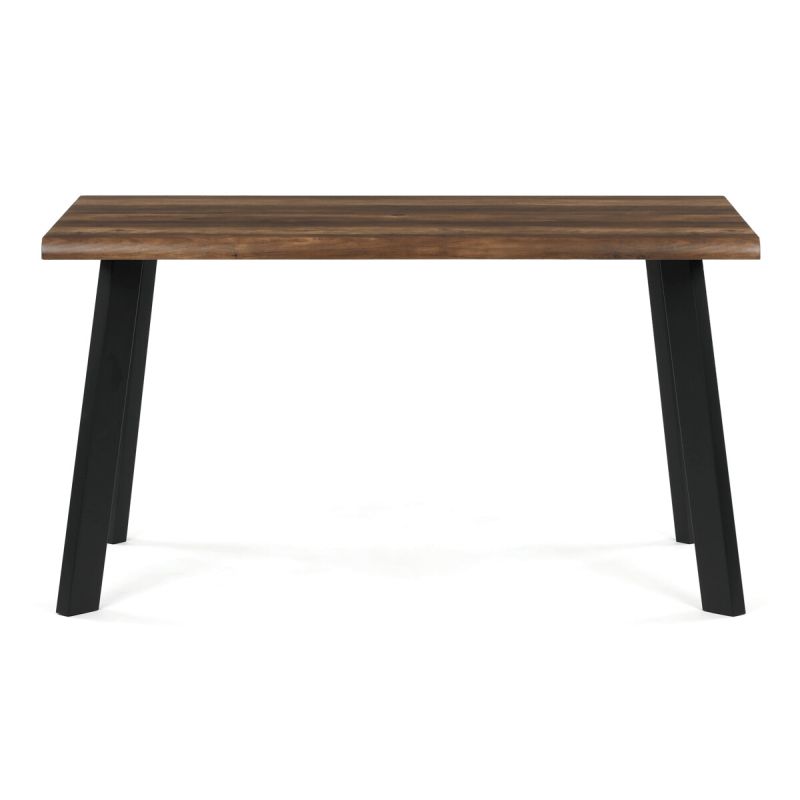 Jedálenský stôl 140x80cm, MDF, kov, old wood, HT-F4514 OLW