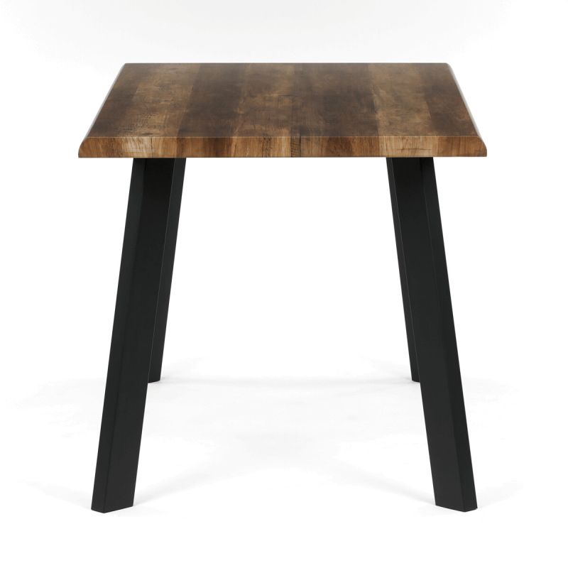 Jedálenský stôl 140x80cm, MDF, kov, old wood, HT-F4514 OLW