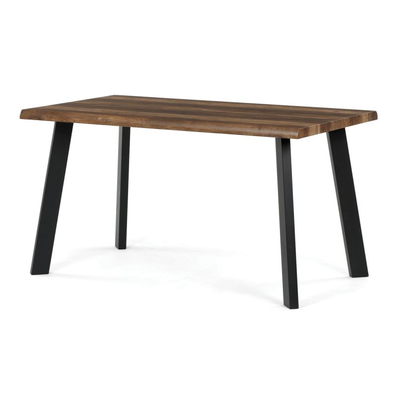 Jedálenský stôl 140x80cm, MDF, kov, old wood, HT-F4514 OLW