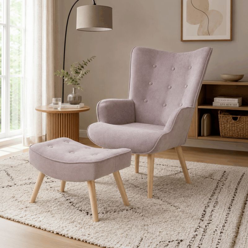 Relaxačné kreslo, ružová látka, AK-301 PINK2