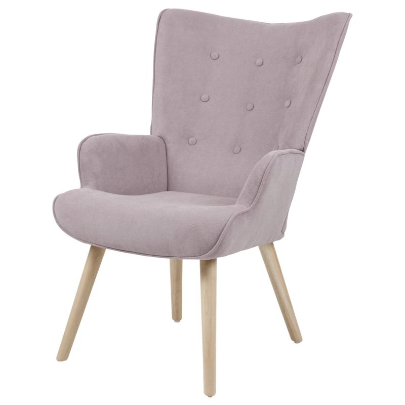 Relaxačné kreslo, ružová látka, AK-301 PINK2