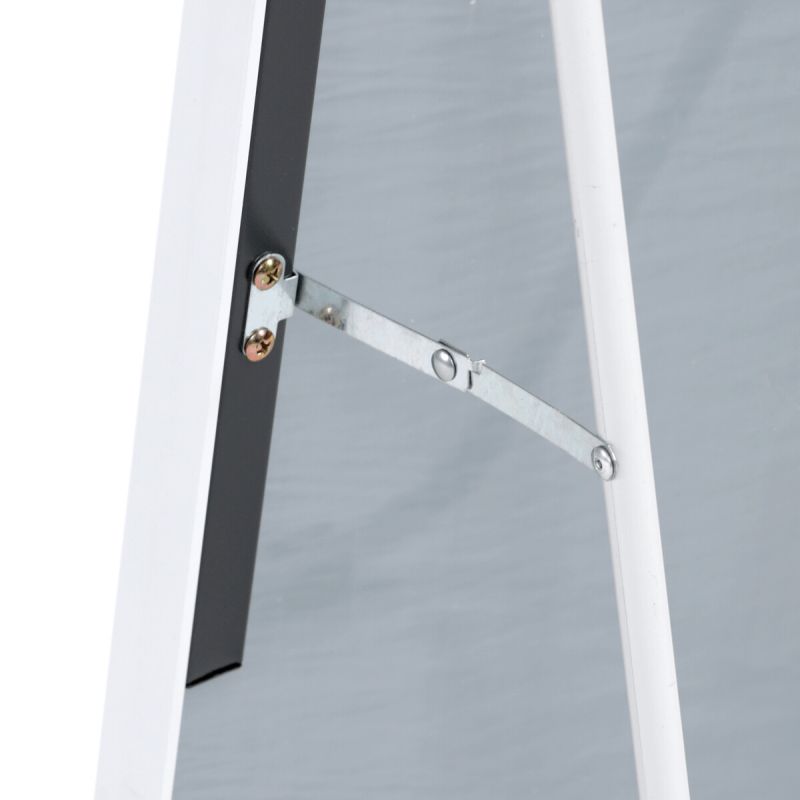Zrkadlo stojacie, 39x160cm, biele, AZR-V5015 WT