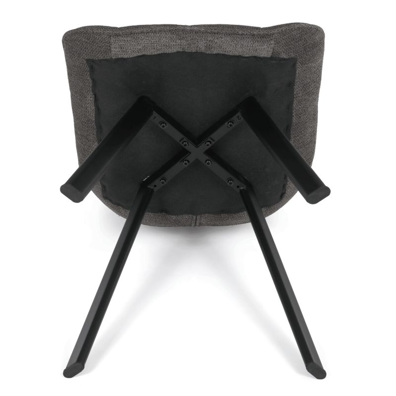 Jedálenská stolička, sivá látka, HC-V3068 GREY2