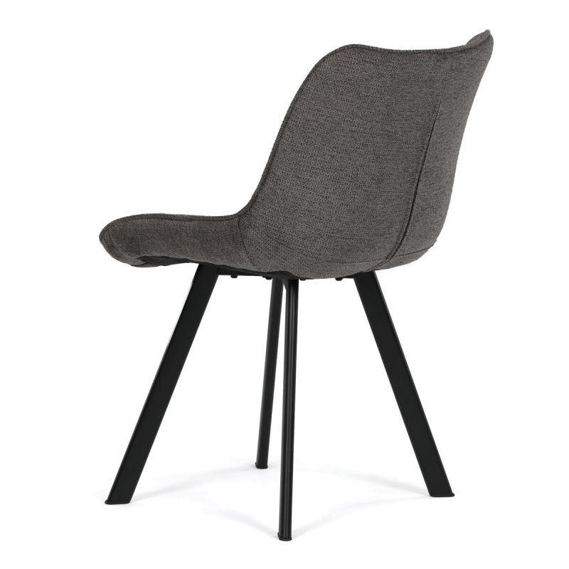Jedálenská stolička, sivá látka, HC-V3068 GREY2