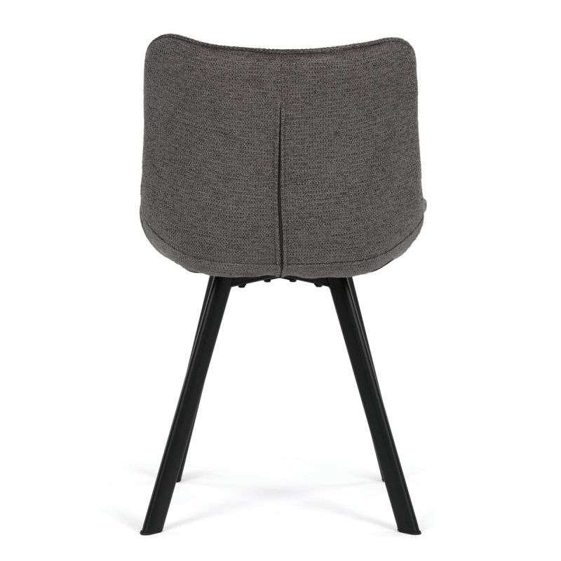 Jedálenská stolička, sivá látka, HC-V3068 GREY2
