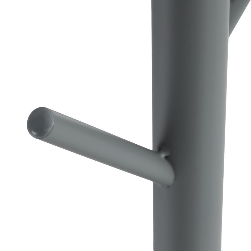 Stojanový vešiak, 179cm, kov sivý, 80001-44 GREY