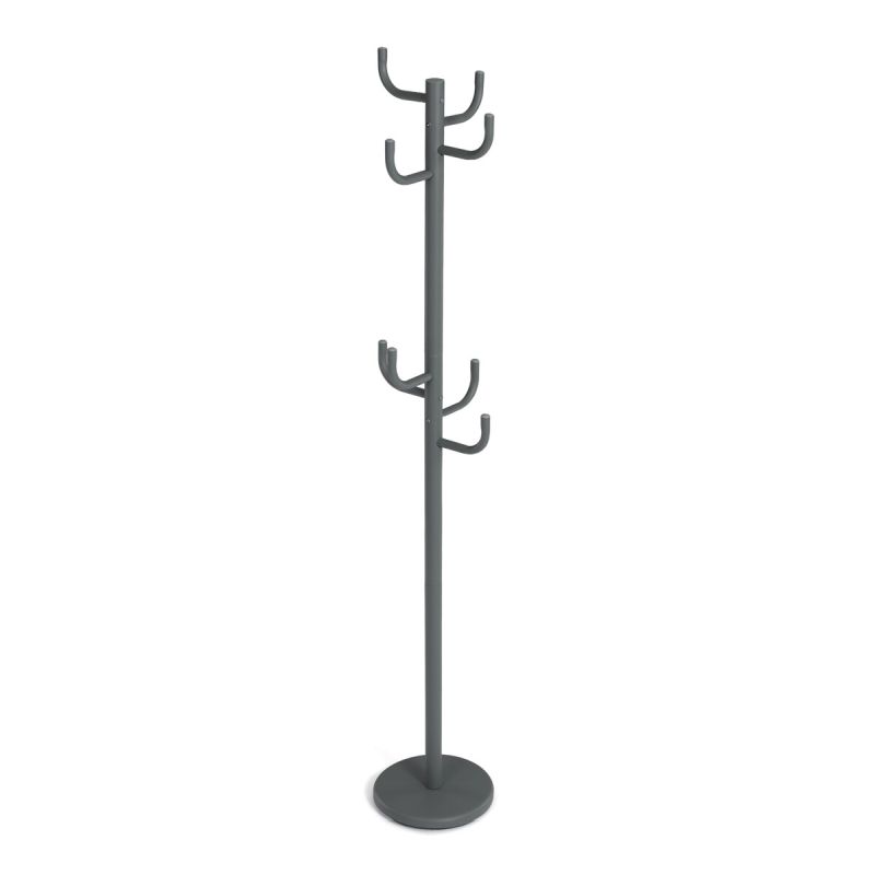 Stojanový vešiak, 175cm, kov sivý, 80609-06 GREY