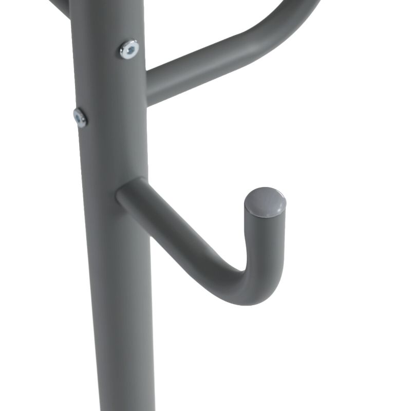 Stojanový vešiak, 175cm, kov sivý, 80609-06 GREY