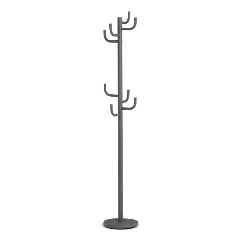 Stojanový vešiak, 175cm, kov sivý, 80609-06 GREY