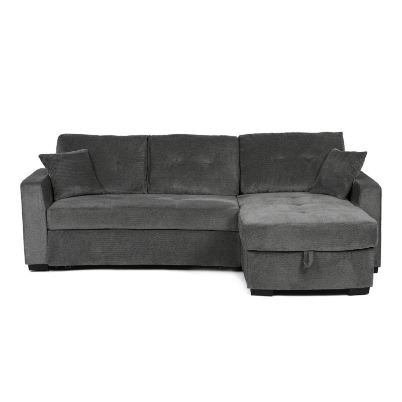 Rohová pohovka, sivá látka, ASB-C3990 GREY2