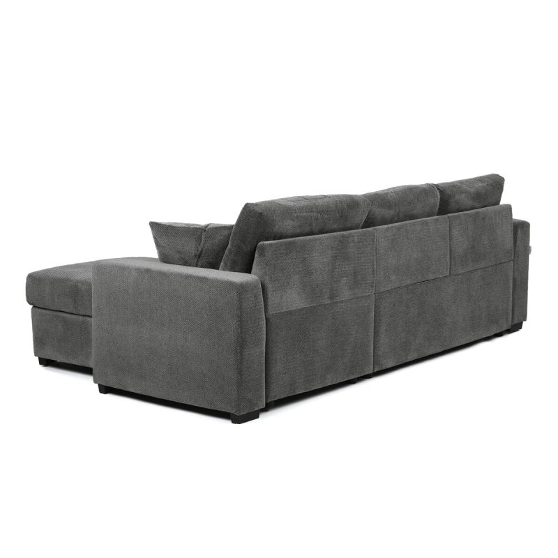 Rohová pohovka, sivá látka, ASB-C3990 GREY2