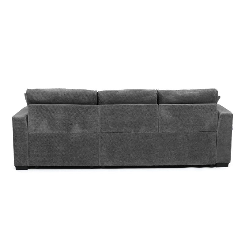 Rohová pohovka, sivá látka, ASB-C3990 GREY2