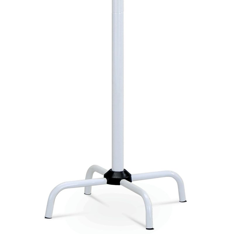 Stojanový vešiak, 182cm, kov, biely, 80609-A WT