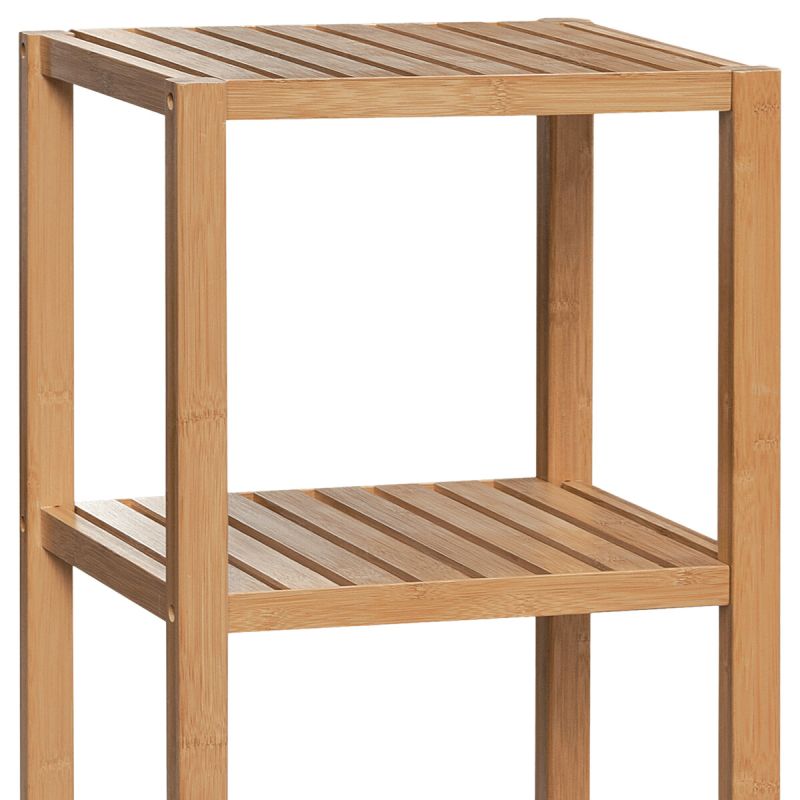 Regál, 37cm, masív, bambus, DR-011-4