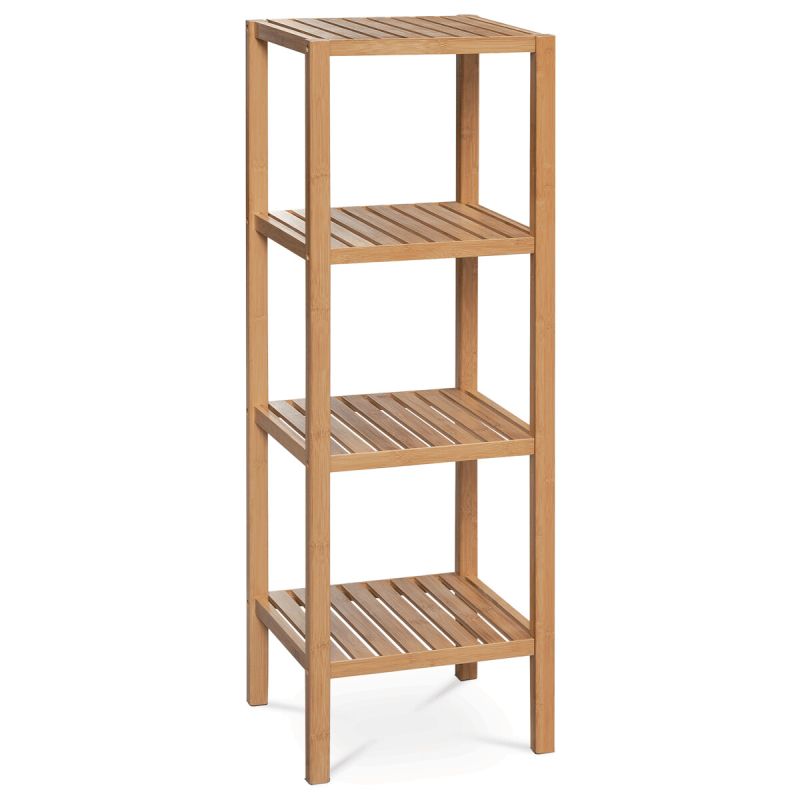 Regál, 37cm, masív, bambus, DR-011-4