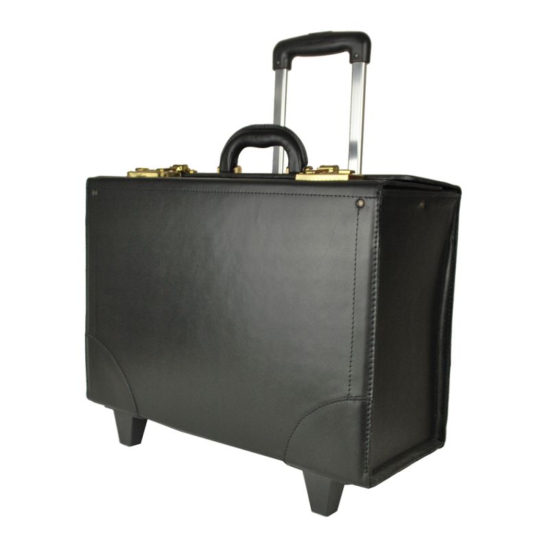 Cestovný kufor č.8173 s mechanikou v čiernej farbe