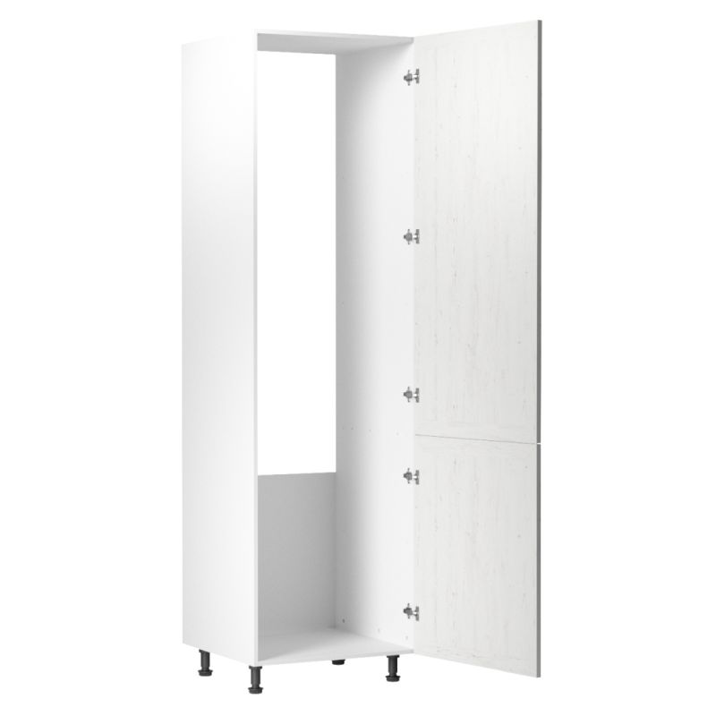 Skrinka na chladničku, 60cm, biela, sosna andersen, pravá, PROVANCE D60ZL