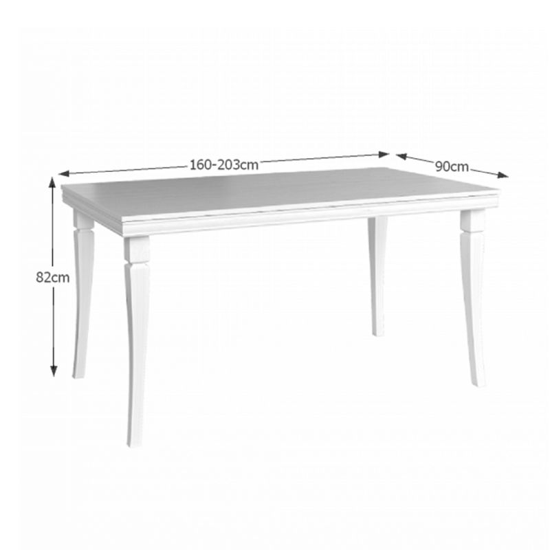 Jedálenský stôl, 160x90cm, rozkladací, MDF, sosna andersen, KORA