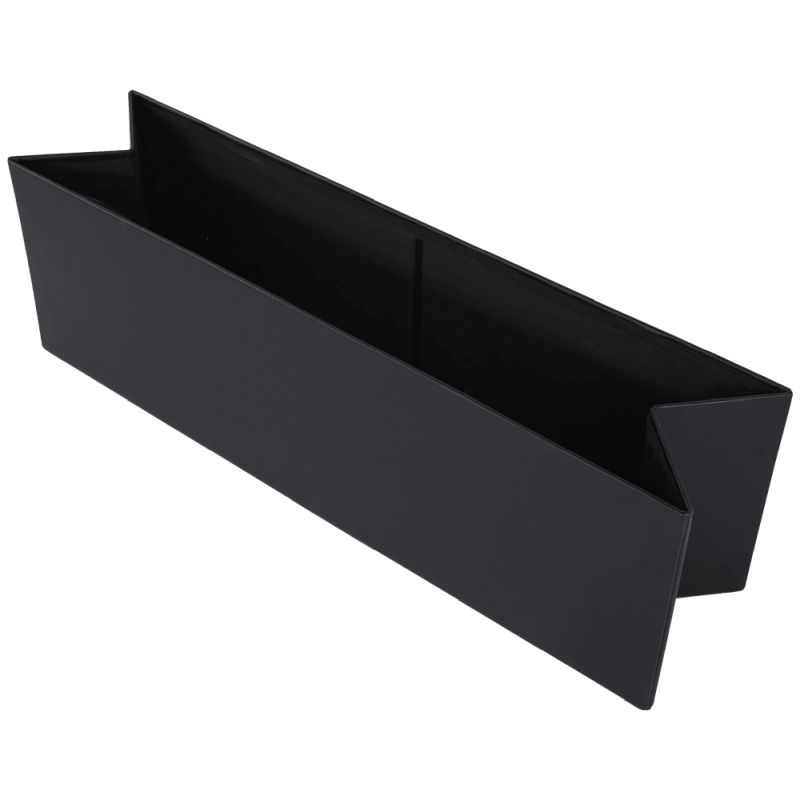 Skladací taburet, 114cm, čierna ekokoža, ZAMIRA