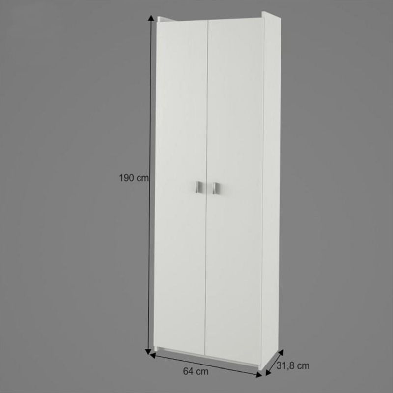 Skriňa, 64cm, policová, biela, NATALI typ2