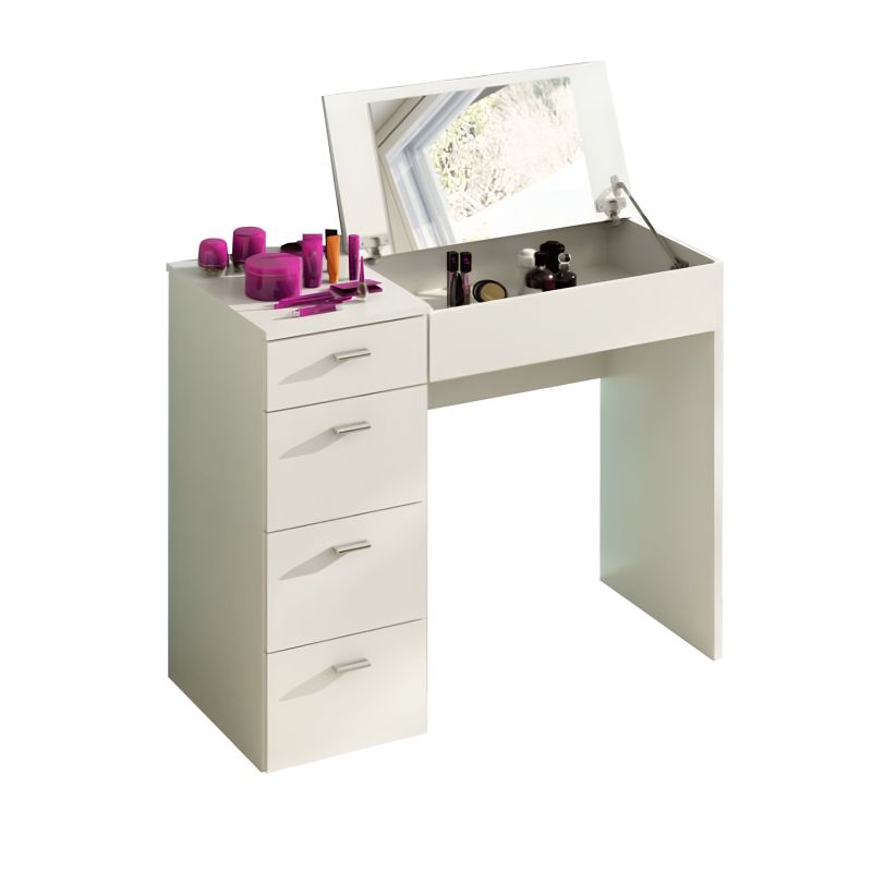 Toaletný stolík, 90cm, biely, BELINA