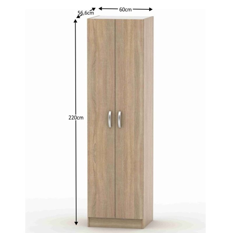Skriňa, 60cm, vešiaková, dub sonoma, BETTY 2, BE02-004-00