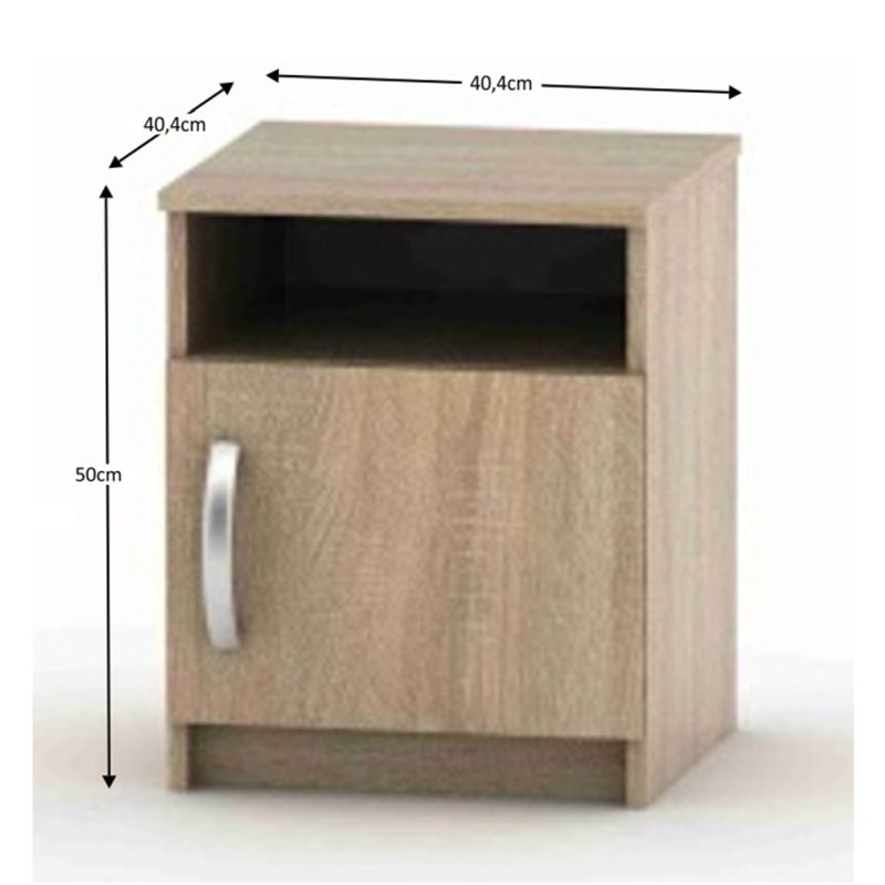 Nočný stolík, 40cm, dub sonoma, BETTY 2 BE02-017-00