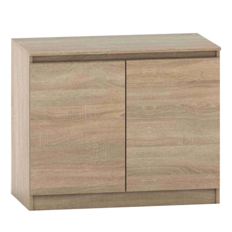 Komoda, 90cm, 2 dverová, dub sonoma, HANY NEW 008