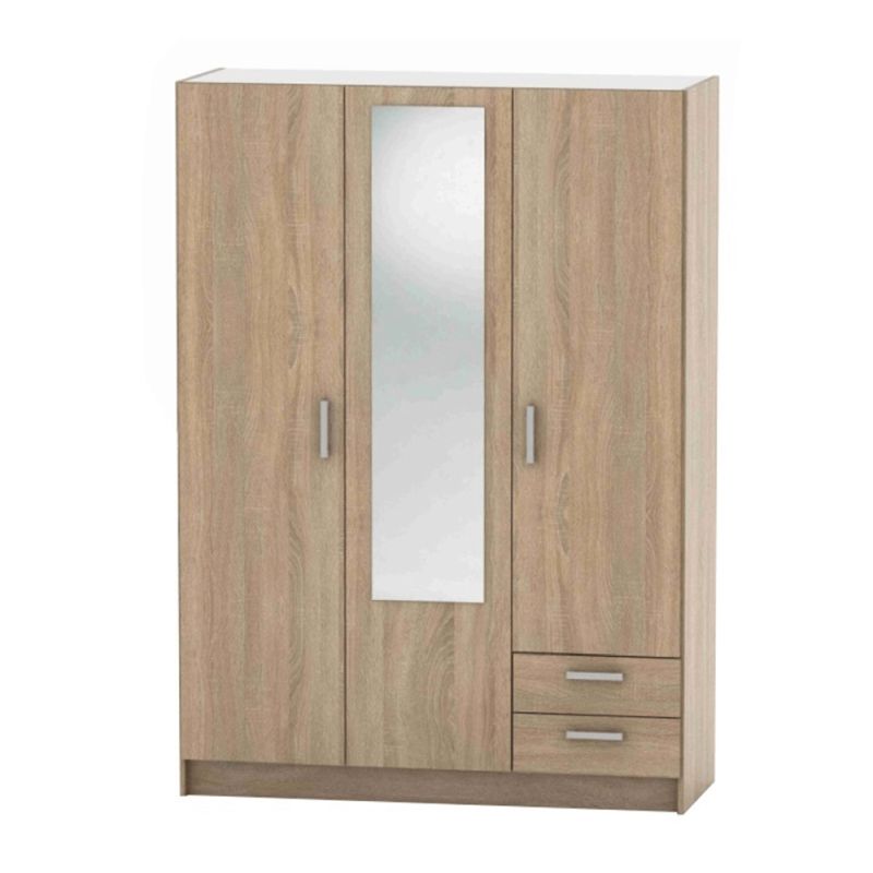 Skriňa, 136cm, kombinovaná, dub sonoma, BETTY 7, BE07-001-00