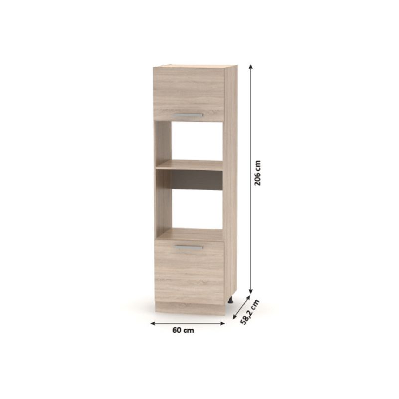 Skrinka na spotrebiče, 60cm, dub sonoma, NOVA PLUS NOPL-084-00