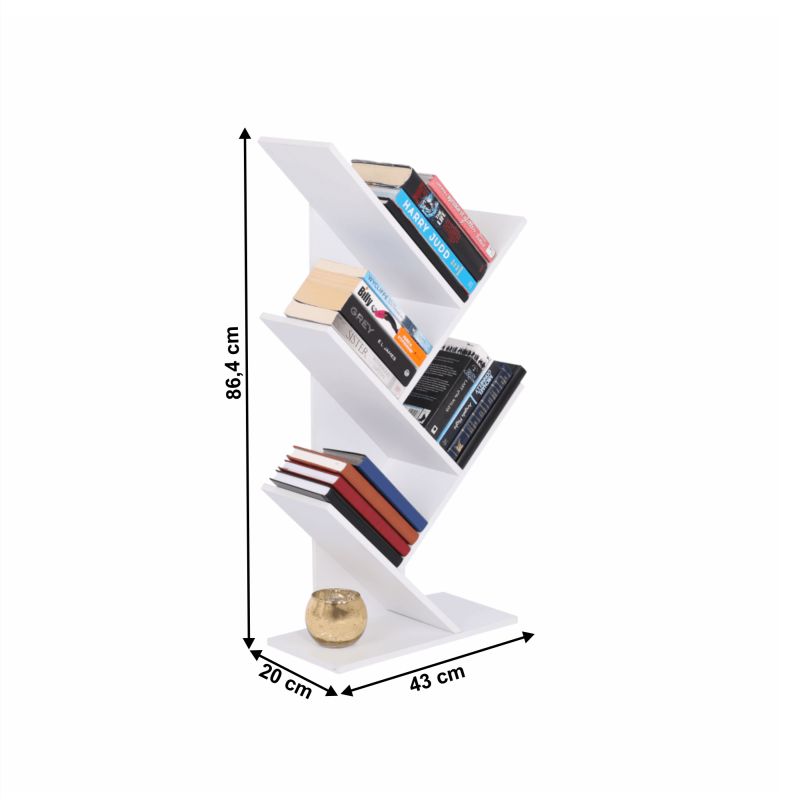 Regál, 43cm, biely, BAKI NEW TYP 3