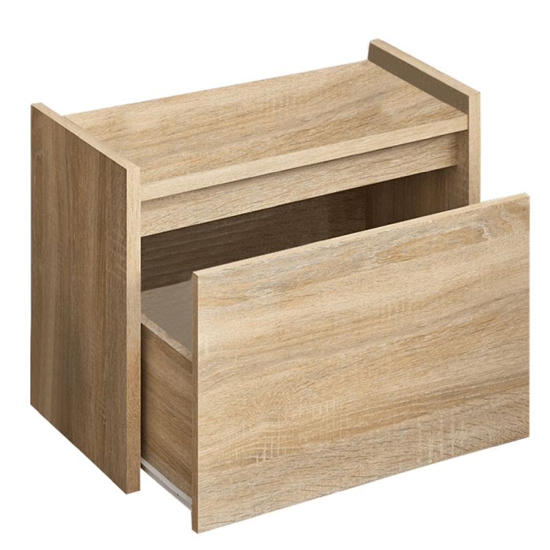 Lavica s úložným priestorom, 60cm, dub sonoma, BERGI
