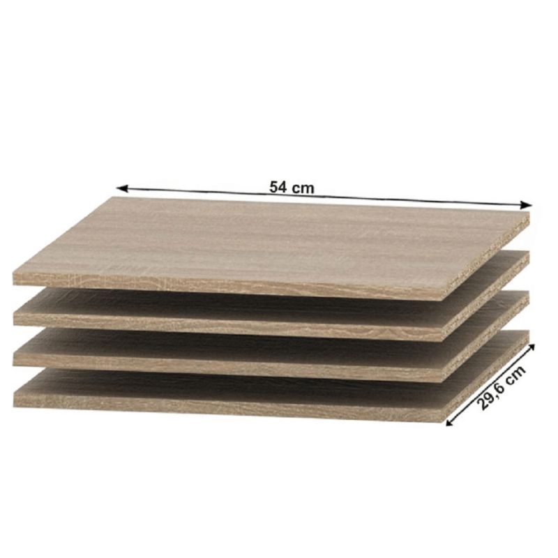 Police do skrine, 54x29cm, dub sonoma, TEMPO ASISTENT NEW 037-00