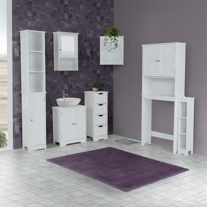 Skrinka nad WC, 65cm, biela, ATENE TYP 5
