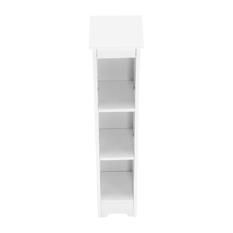Úzky regál, 17cm, biely, ATENE TYP 6