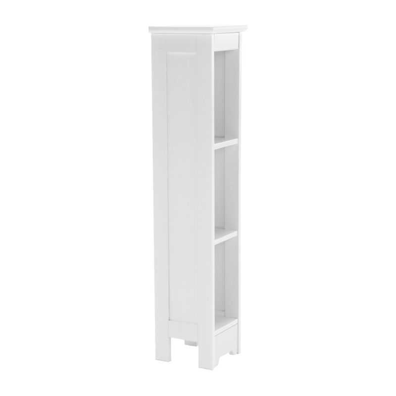 Úzky regál, 17cm, biely, ATENE TYP 6