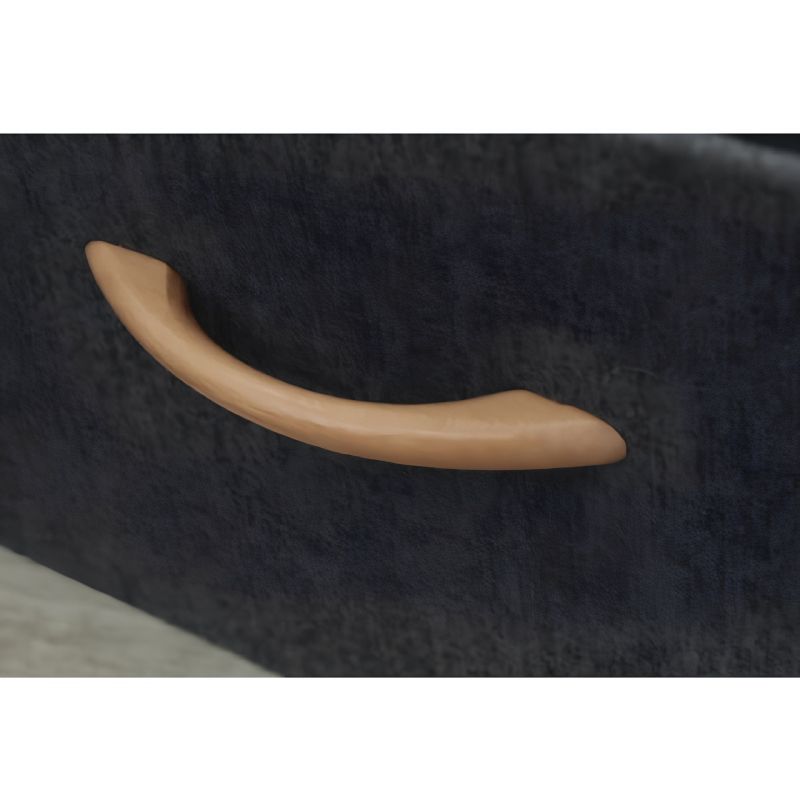 Taburet, 42cm, úložný priestor, sivá látka, SULOT TYP 1
