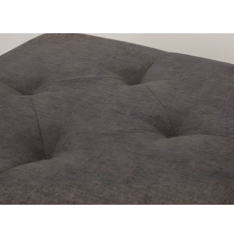 Taburet, 42cm, úložný priestor, sivá látka, SULOT TYP 1